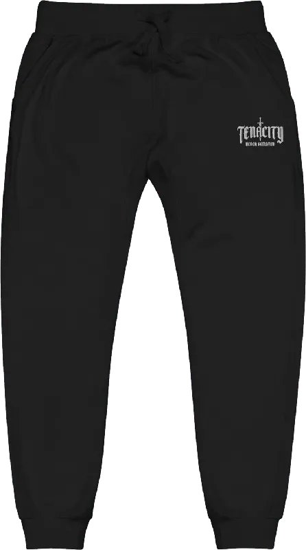 Tenacity Sword Fleece Sweatpants (White Print)